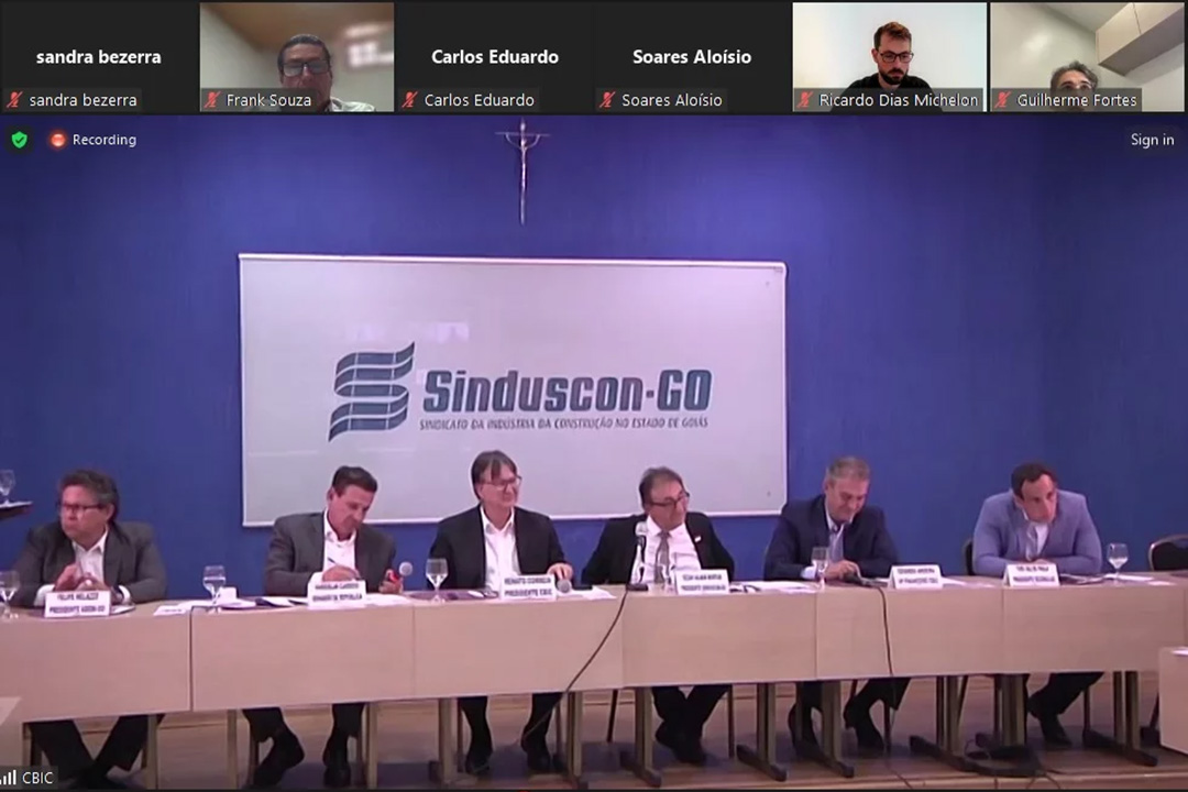 Senador Vanderlan Cardoso debate Reforma Tributária com o setor da construção
